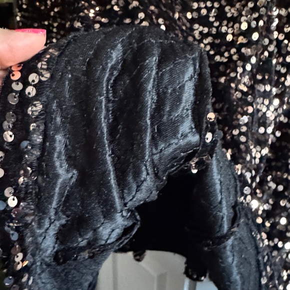 NEXT Elegant Sequins Black and Brown and Gold accent Dress - Picture 10 of 11